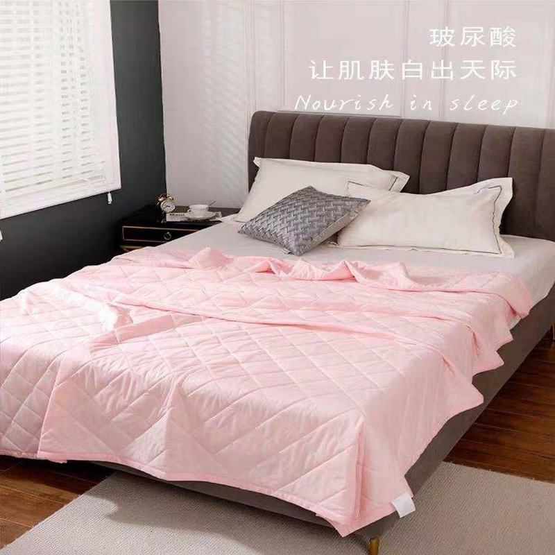 純色滌綸絎縫夏季被子