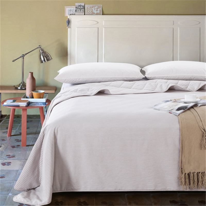 棉質條紋絎縫夏季被子