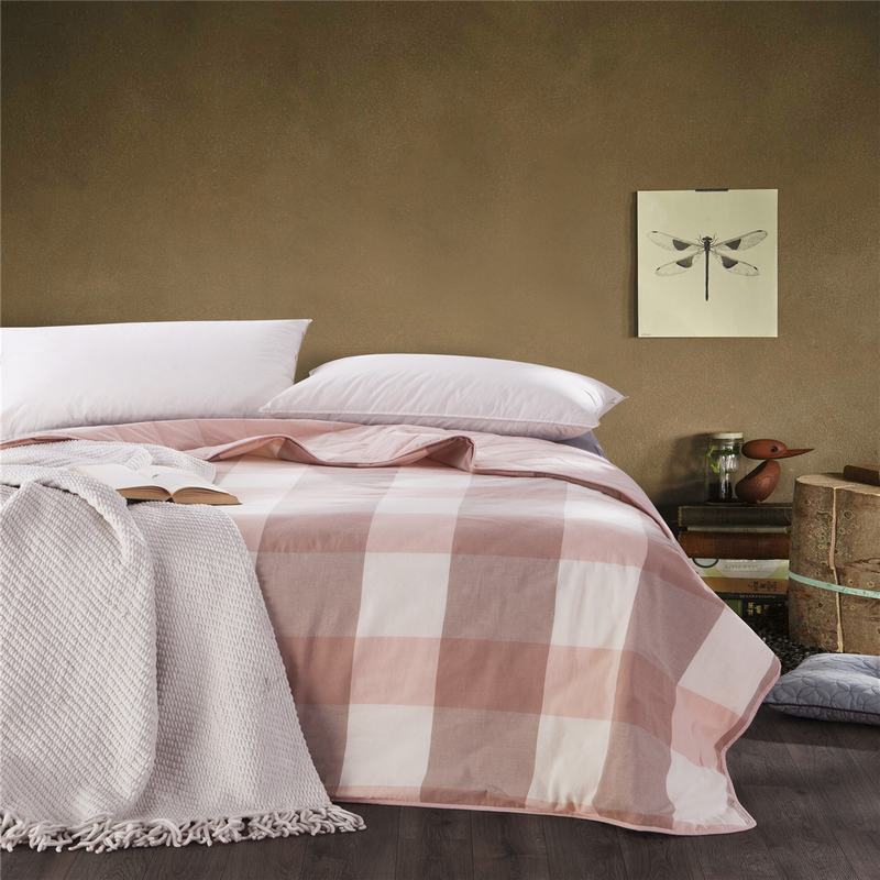 機洗格子棉夏季被子: 制造商,機洗格子棉夏季被子: 工廠,供應 機洗格子棉夏季被子: