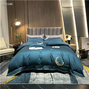 純色棉紡織印花月亮和星星羽絨被套裝