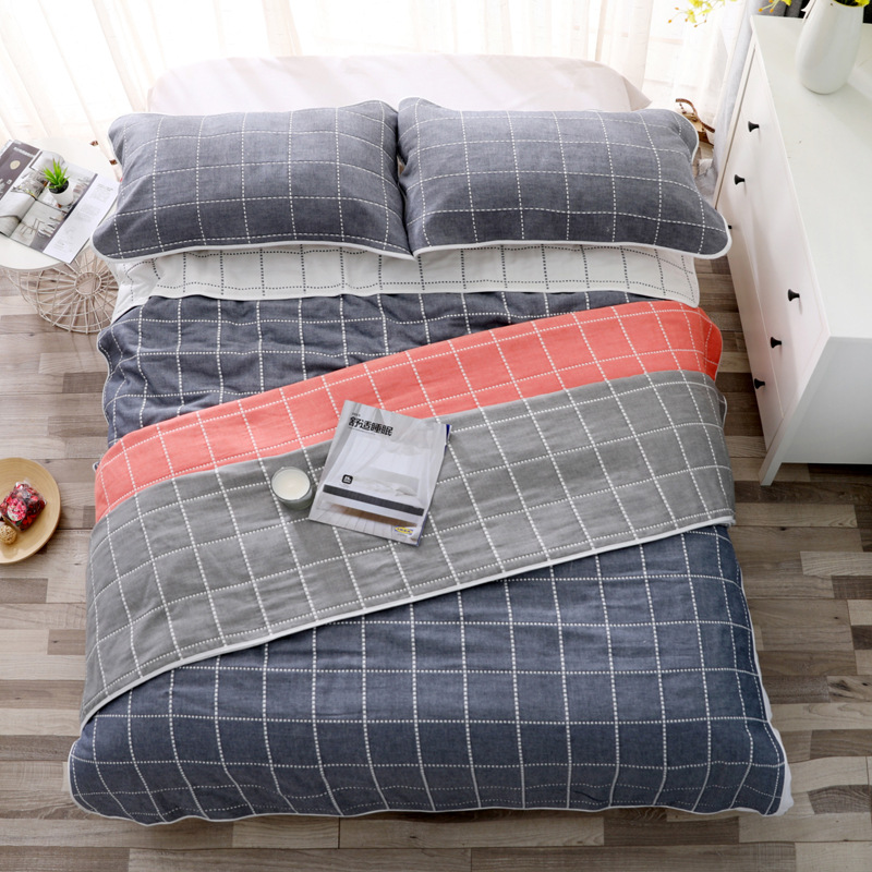 棉紡織印花網格毛巾毯