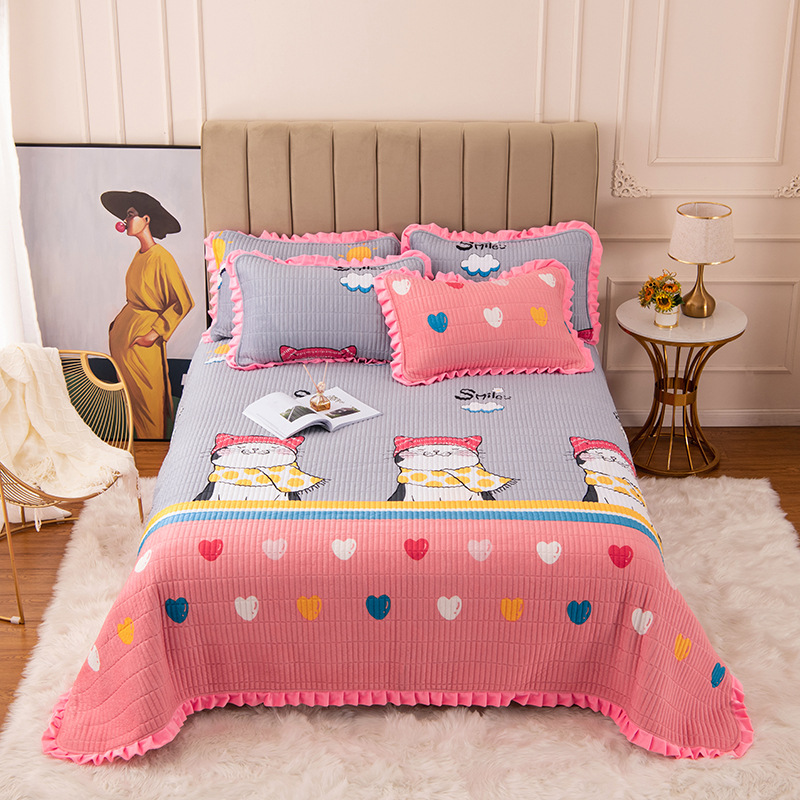 decorative border bed cover