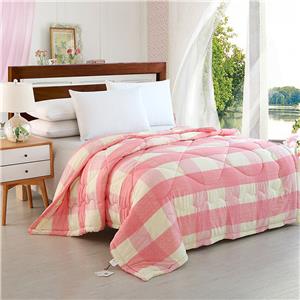 無印良品風格方形紡織印花冬被